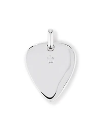INXS Kirk Pengilly Pendentif médiator gravé avec chaîne en argent sterling recyclé