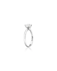 Bague à solitaire certifié Evermore en or blanc 14 K avec diamants totalisant 1 ct