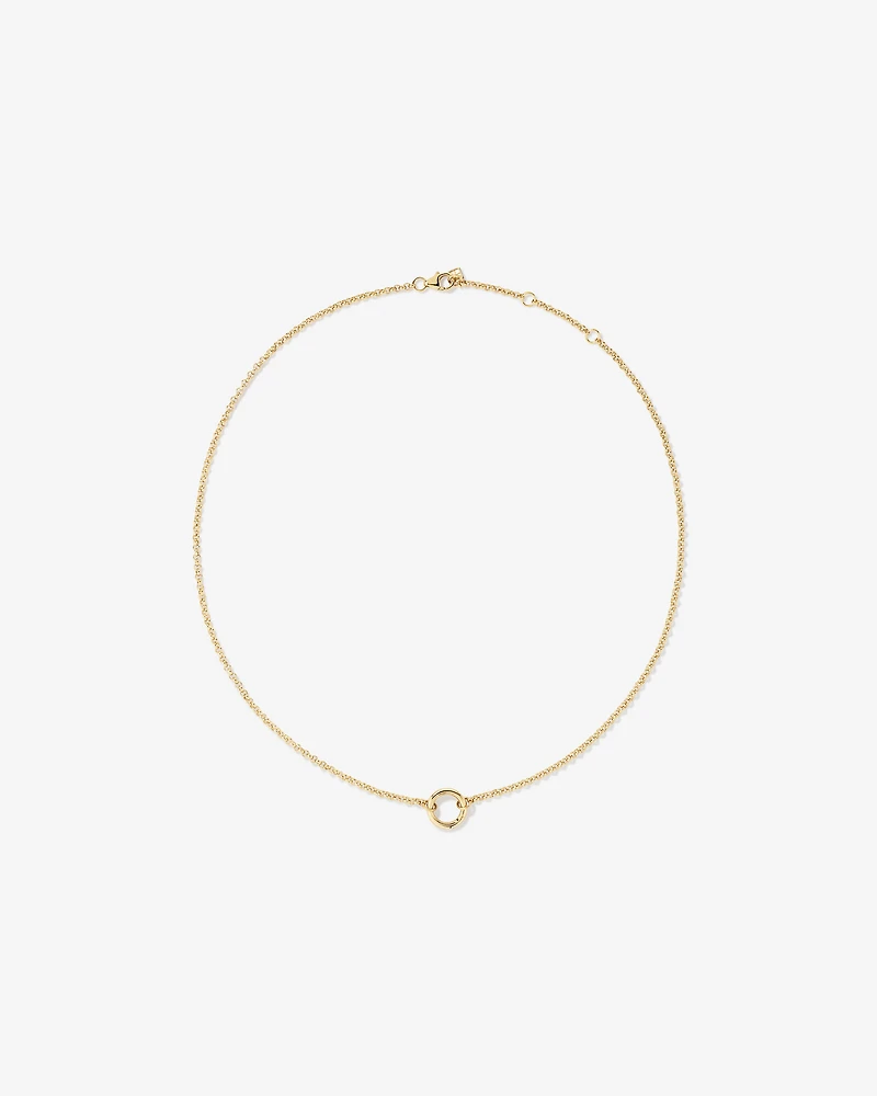 Chaîne ouverte Belcher pleine 50 cm (19,7 po) en or jaune 10 carats
