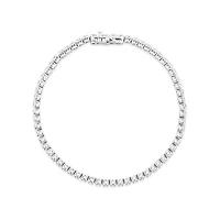 Carat TW Laboratory-Grown Diamond Tennis Bracelet set in 10kt White Gold