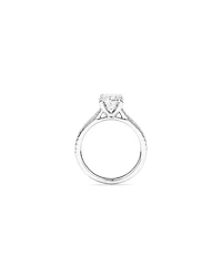 2.20 Carat TW Oval Cut Laboratory-Grown Diamond Engagement Ring in 14kt White Gold