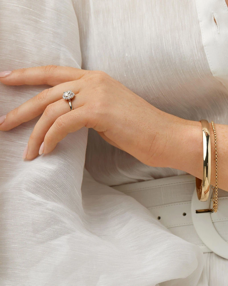Bracelet belcher de 19 cm en or jaune 10 K
