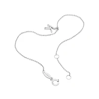19cm (7.5") K Initial Bracelet in Sterling Silver
