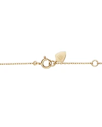 Bracelet à pierre de naissance en or jaune 10 K avec diamants totalisant 0,08 ct