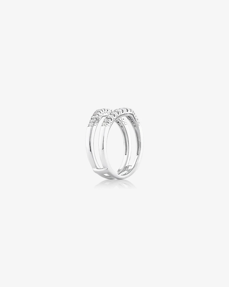 Bague complémentaire Evermore en or blanc 14 K avec diamants totalisant 0,50 ct