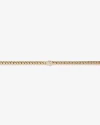 Bracelet à maille gourmette avec accent de diamant en or jaune 10 carats