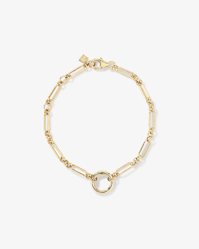 18cm (7.1") Solid Open Bracelet in 10kt Yellow Gold