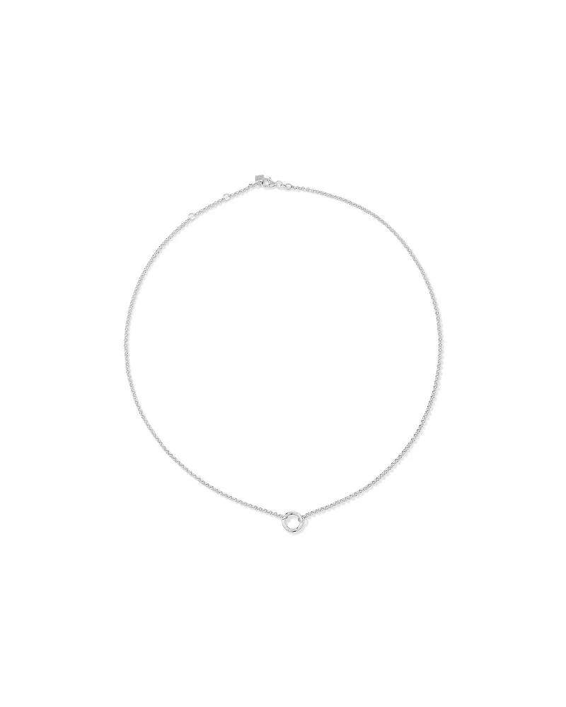Chaîne à pendentif ouvert Belcher fine de 60 cm (24") en argent sterling
