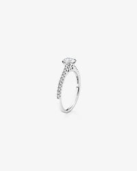Engagement Ring with 0.78 Carat TW of Diamonds in 14kt White Gold