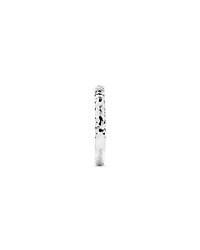 Hammered Finish Ring 10kt White Gold