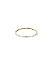 Bracelet jonc en or jaune 10 K avec diamants totalisant 1 ct