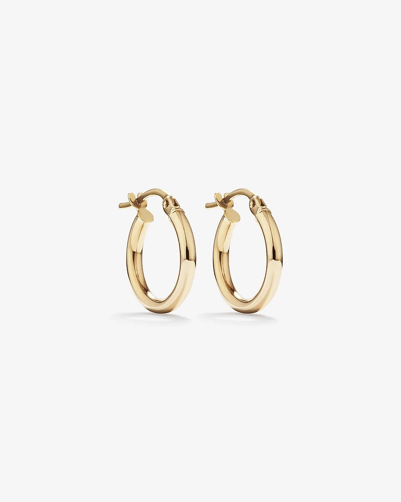 Anneaux de 14 mm en or jaune 10 K