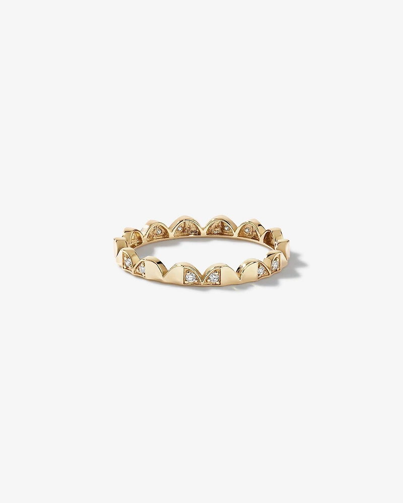 Signature Connect Curve Diamond Ring in 10kt Yellow Gold