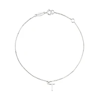 19cm (7.5") T Initial Bracelet in Sterling Silver