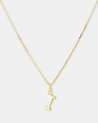 I Initial Pendant in 10kt Yellow Gold