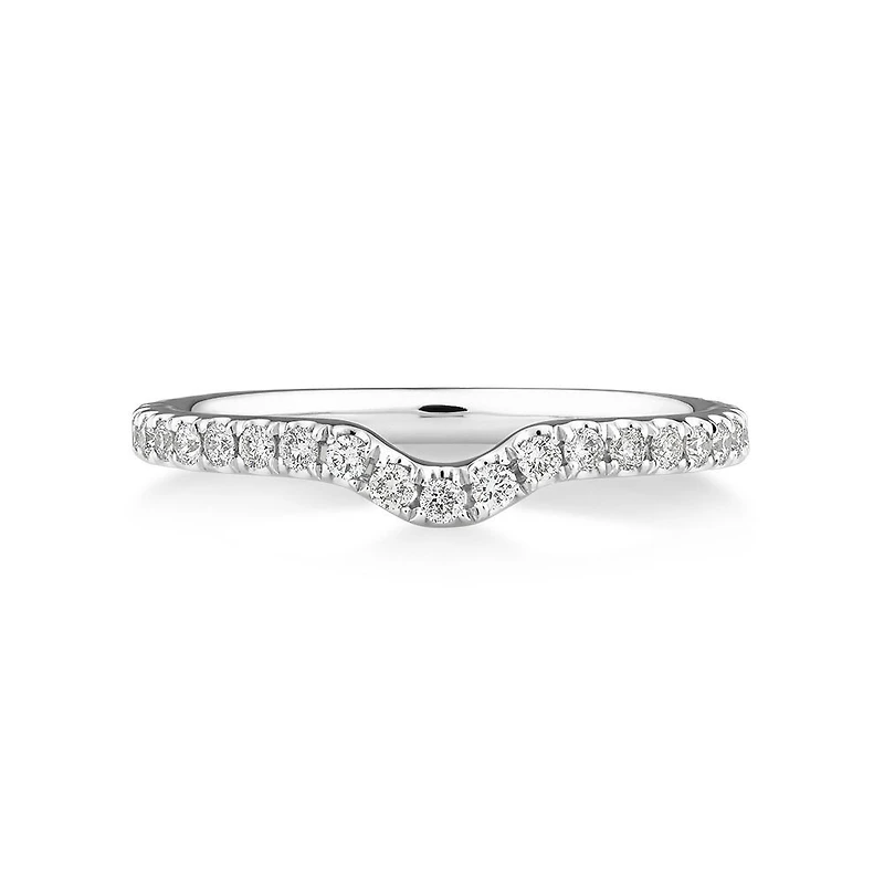 Alliance Sir Michael Hill Designer en or blanc 14 K avec diamants totalisant 0,27 ct