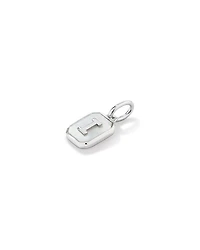 Pendentif initiale Lettre I en nacre et argent sterling