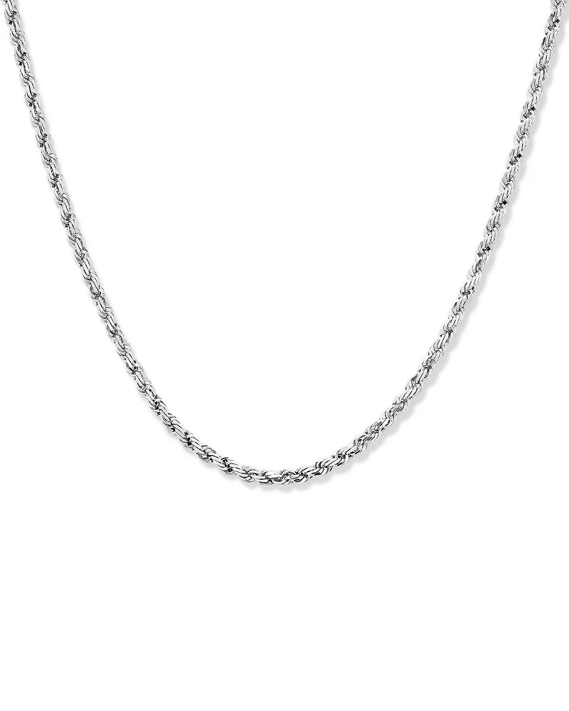 55cm (21.6") Rope Chain in Sterling Silver