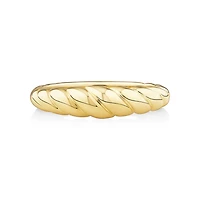Bague étroite croissant en or jaune 10 K