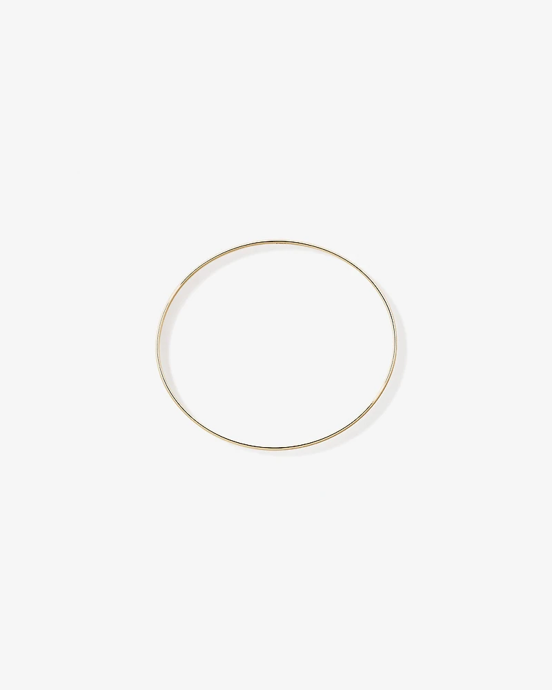 Bracelet ovale solide de 65 mm (2,5") de largeur 5.7 mm en or jaune 10 carats