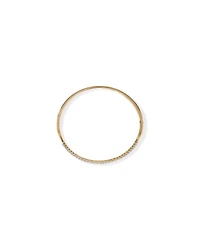 Bracelet jonc en or jaune 10 K avec diamants totalisant 1 ct
