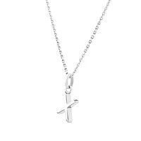 Pendentif « X » en argent sterling