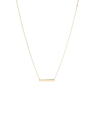 Engravable Bar Necklace in 10kt Yellow Gold