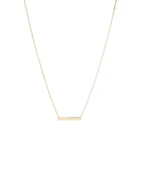 Engravable Bar Necklace in 10kt Yellow Gold