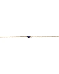 East West Marquise-Cut Created Sapphire Bracelet in 10kt Yellow Gold
