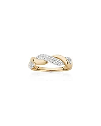 Twist Ring with 0.20 Carat TW of Diamonds in 10kt Yellow Gold