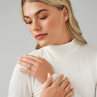 Bague de Mariage à Sertissage Canal de Diamant de 0,25 Carat TW en Or Jaune 14kt