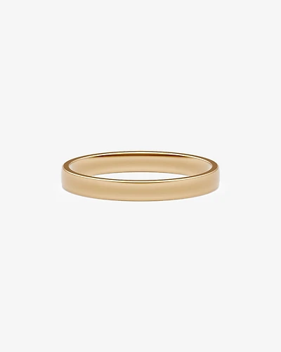 Half Round Wedding Band 10kt Yellow Gold
