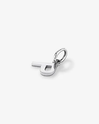Letter P Initial Pendant in Sterling Silver