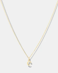 C Initial Pendant in 10kt Yellow Gold