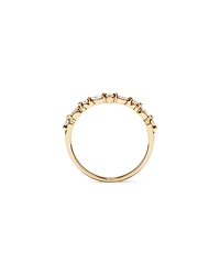 Alliance en or jaune 14 carats avec diamants de 0,25 carat et chevrons