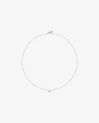0.25 Carat TW Round Brilliant Diamond Bezel Set Pendant in 18kt Gold
