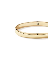 Bracelet rond solide de 65 mm (2,5") de largeur 7.3 mm en or jaune 10 carats