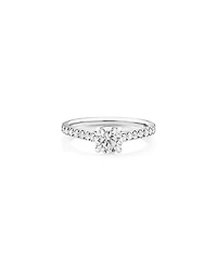 Bague de fiançailles en or blanc 14 K avec diamants totalisant 1,25 ct
