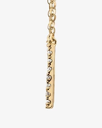 Collier à initiale « W » en or jaune 10 K à diamants totalisant 0,10 ct
