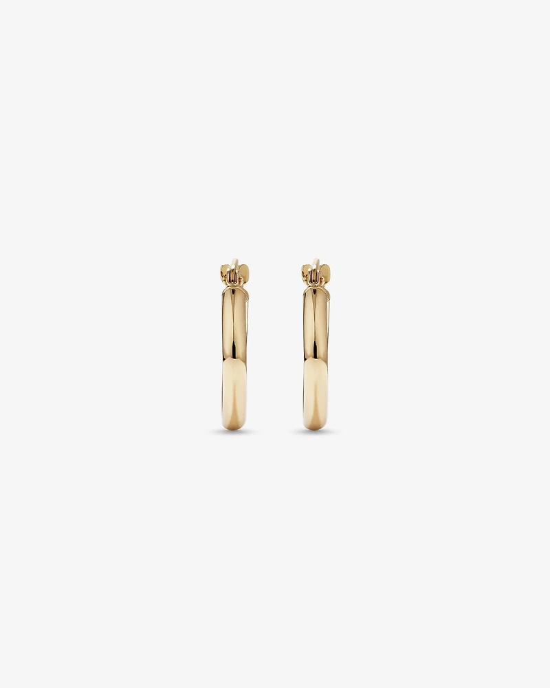 Anneaux de 14 mm en or jaune 10 K