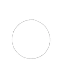Chaîne de béchers ovale de 55 cm (22 po) de 3 mm à 3,5 mm de largeur en argent sterling