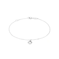 19cm (7.5") D Initial Bracelet in Sterling Silver