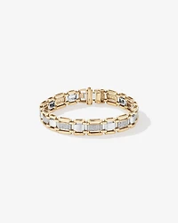 Bracelet en or jaune 10 K avec diamants totalisant 0,50 ct