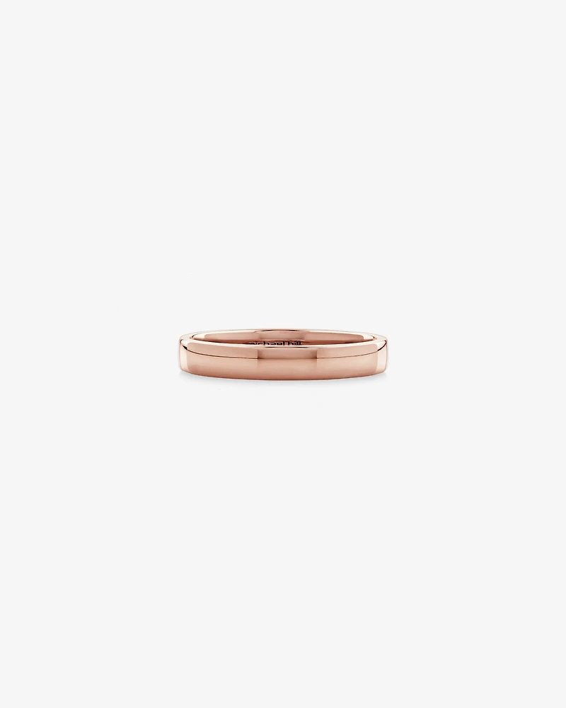 Alliance demi-jonc en or rose 10 K de 3 mm