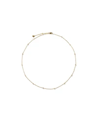 45cm (18") 2mm-2.5mm Width Adjustable Bead Necklace 10kt Yellow Gold