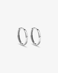 13.5mm Polished Huggie Earrings in Sterling Silver
