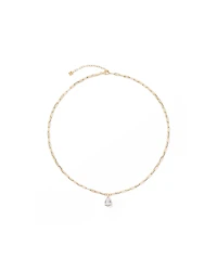 2.00 Carat TW Laboratory-Grown Diamond Pear Solitaire Pendant in 10kt Yellow Gold