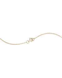 Collier à initiale « U » en or jaune 10 K à diamants totalisant 0,10 ct