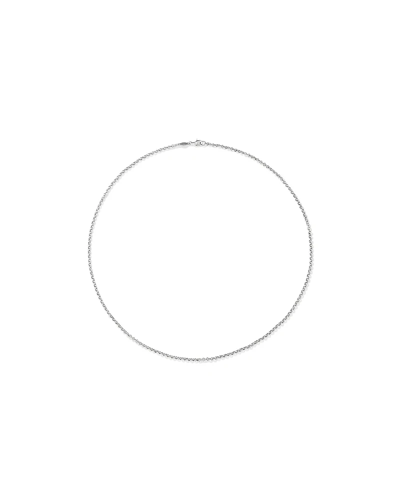 50cm (20") 2mm-2.5mm Width Belcher Chain in Sterling Silver