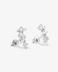 Boucles d'Oreilles Clous Liane en Zircon Cubique en Argent Sterling